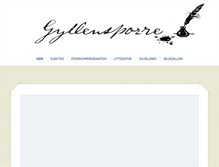 Tablet Screenshot of gyllensporre.com